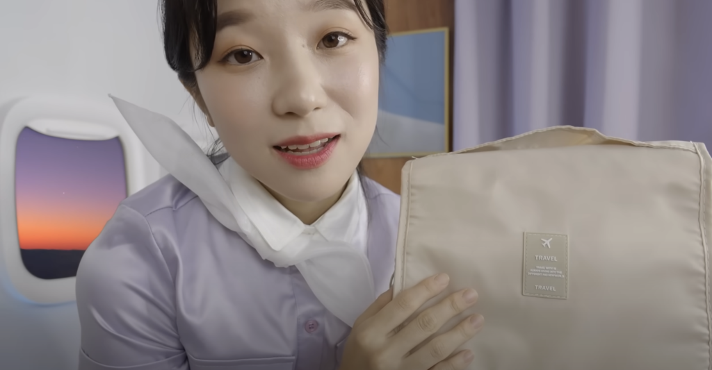 ASMR Latte Flight Attendant Sleep Care